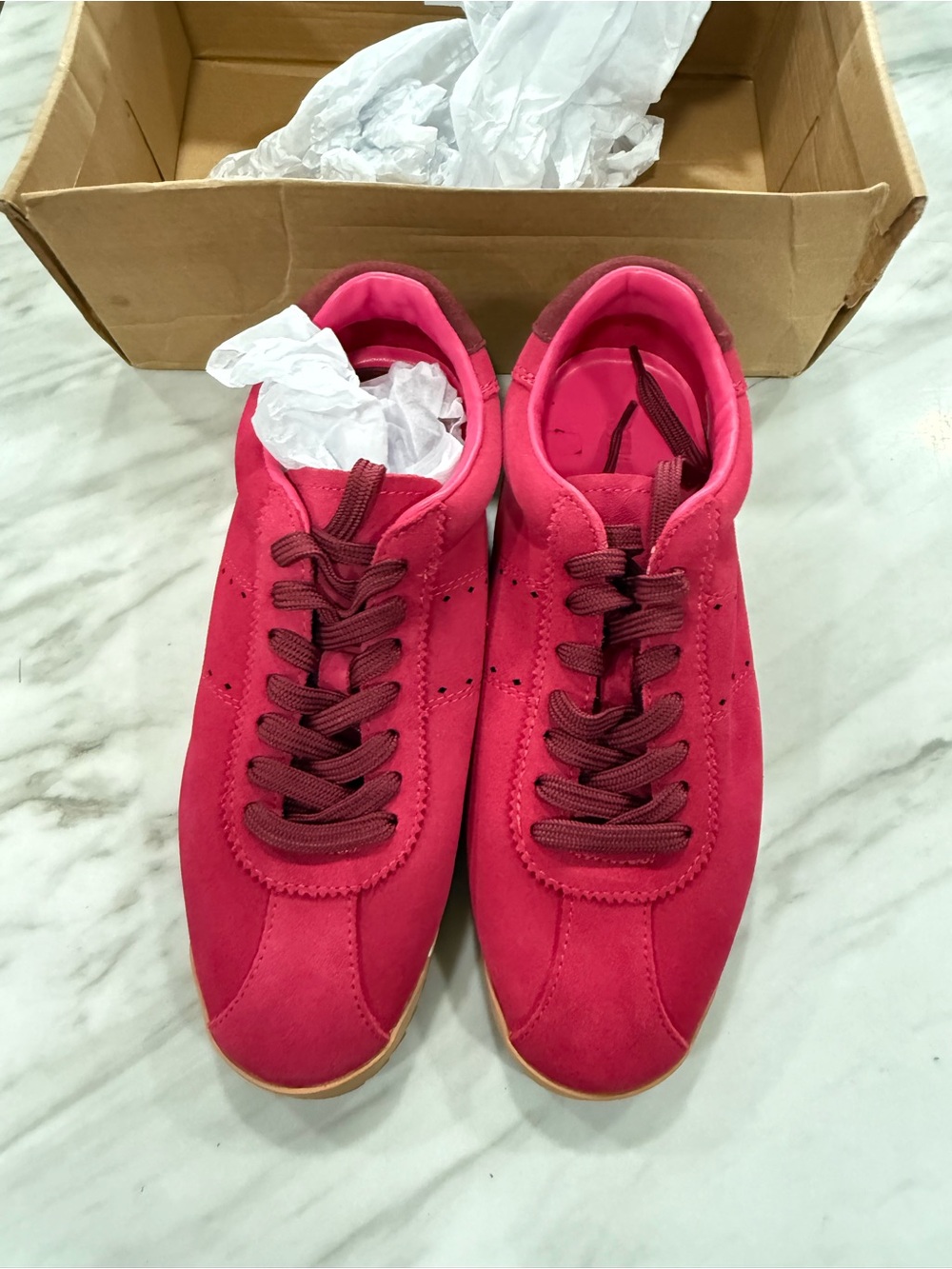 Steve Madden Pink Suede Low-Profile Sneakers
